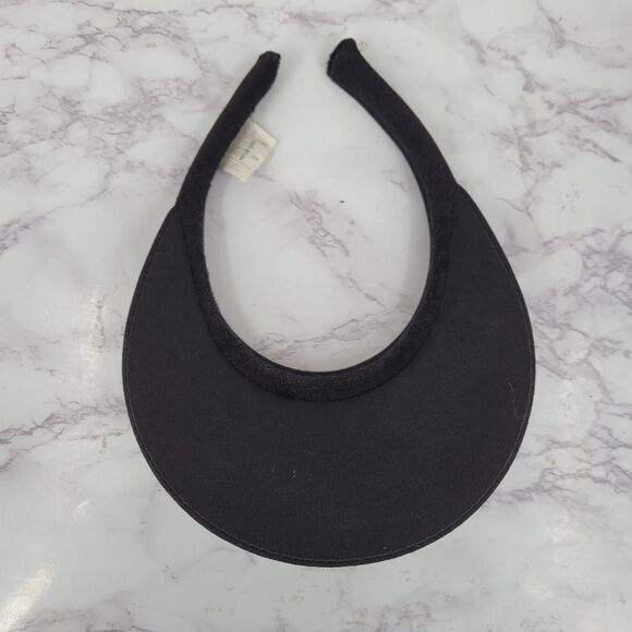 Walt Disney World Vintage Nylon Black Sun Visor Hat Colorful Embroidery - Picture 3 of 13